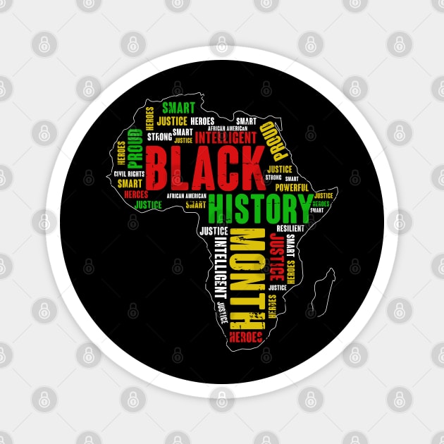 Black history Month, Black History Magnet by UrbanLifeApparel